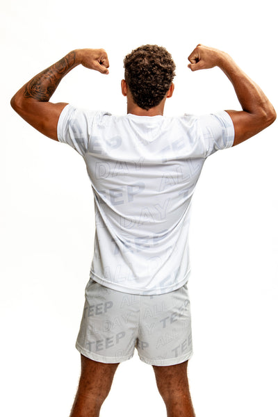 Teep All Day Gym/ Casual shorts White