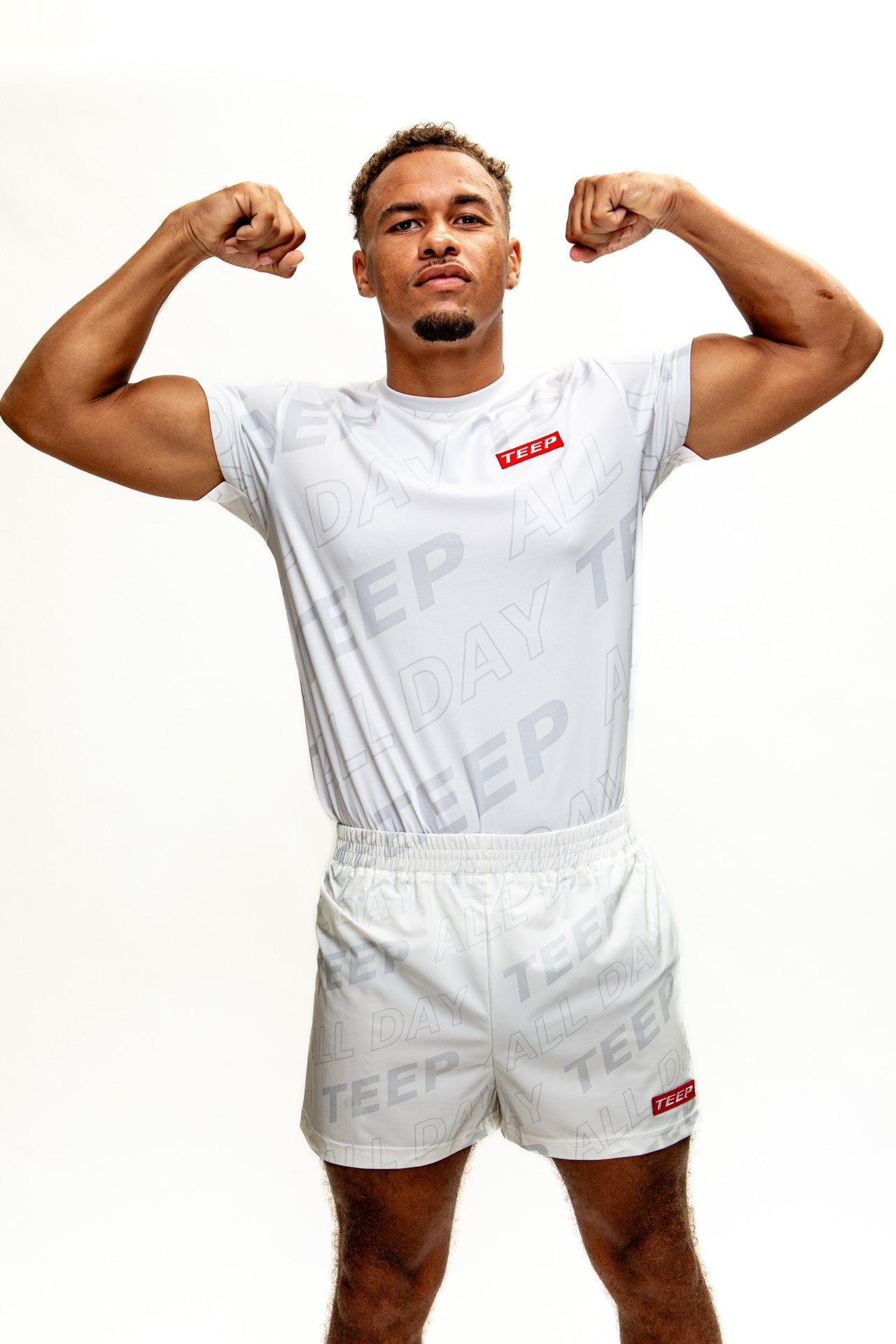 Teep All Day Gym/ Casual shorts White