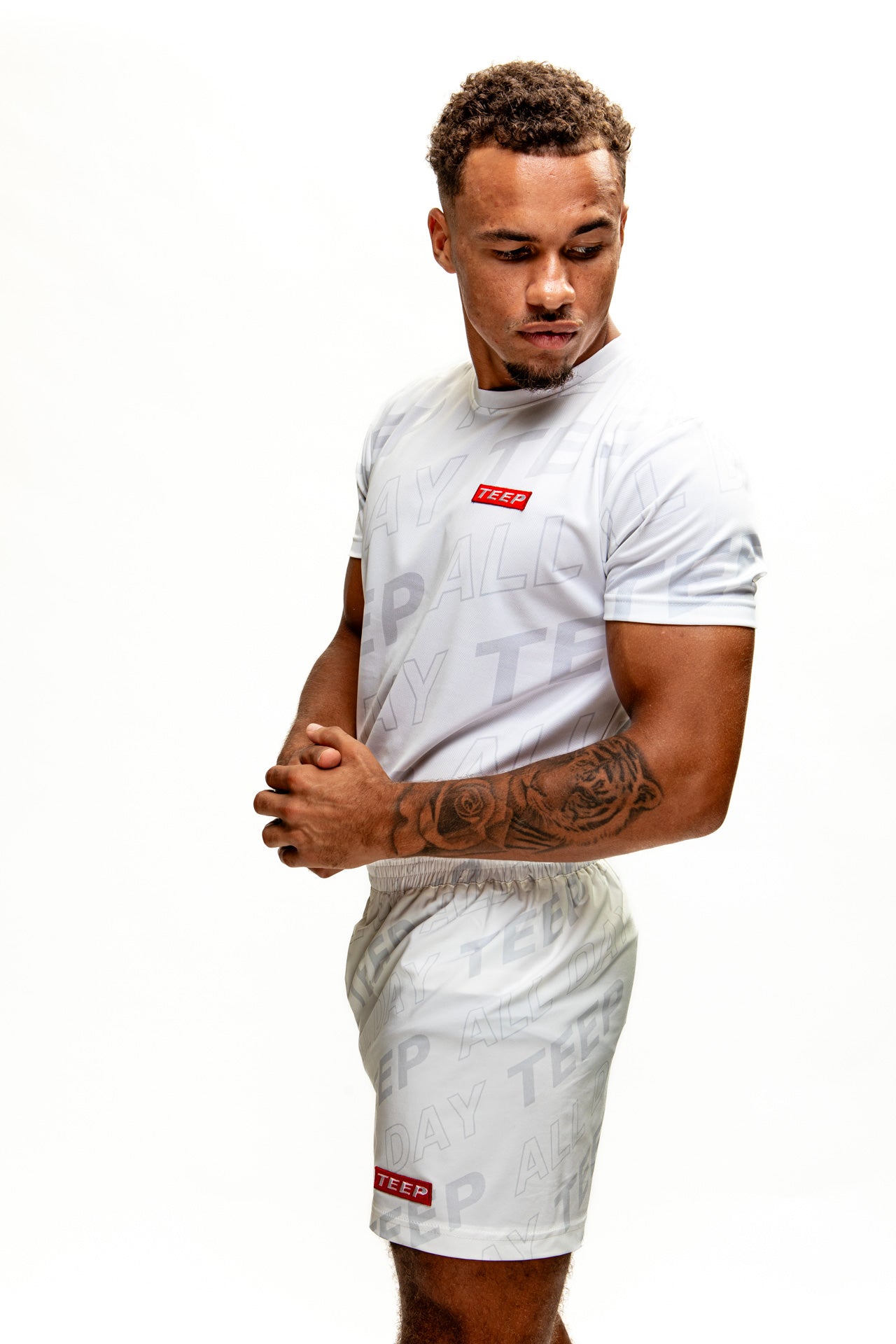 Teep All Day Gym/ Casual shorts White