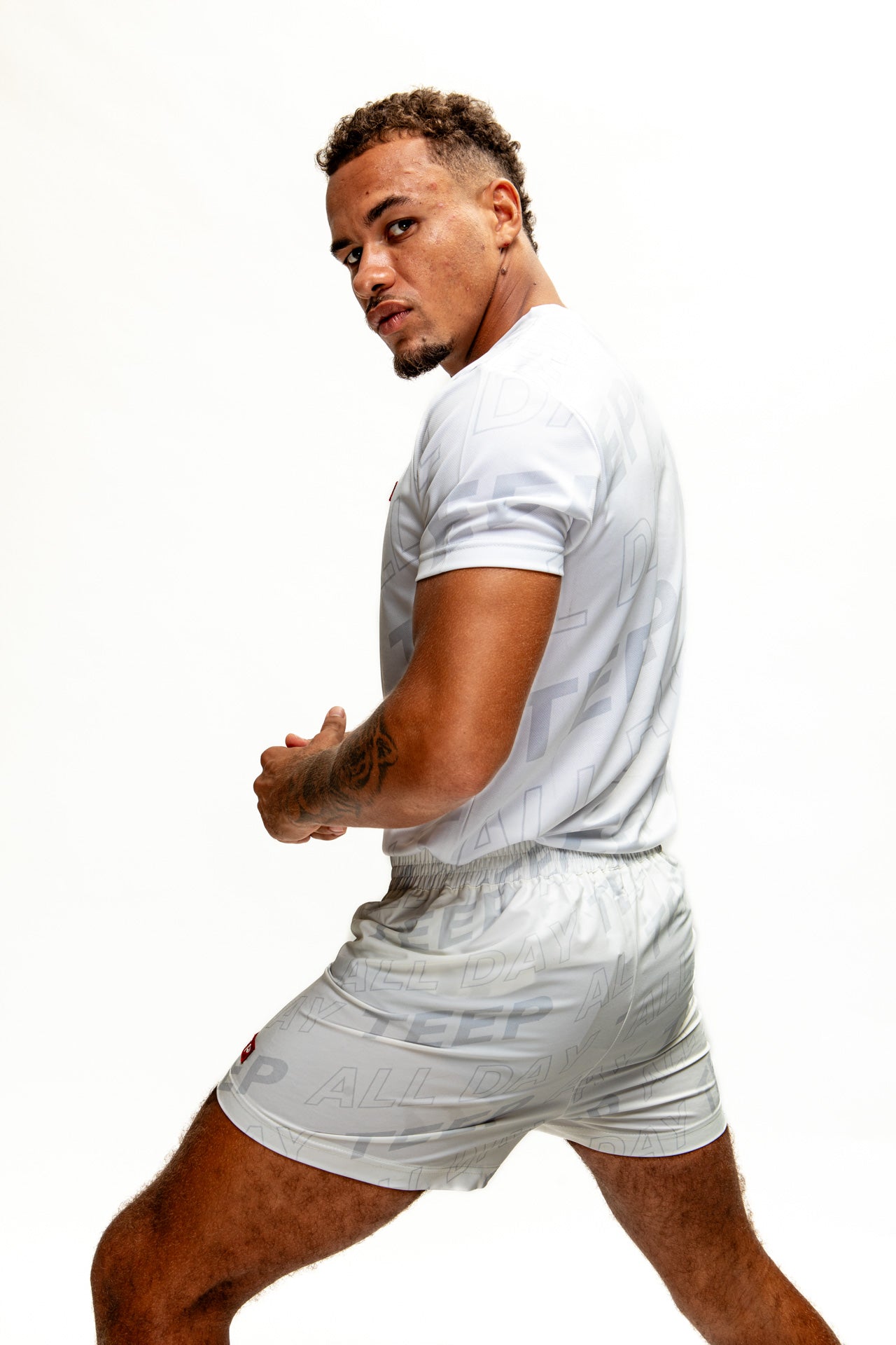 Teep All Day Gym/ Casual shorts White