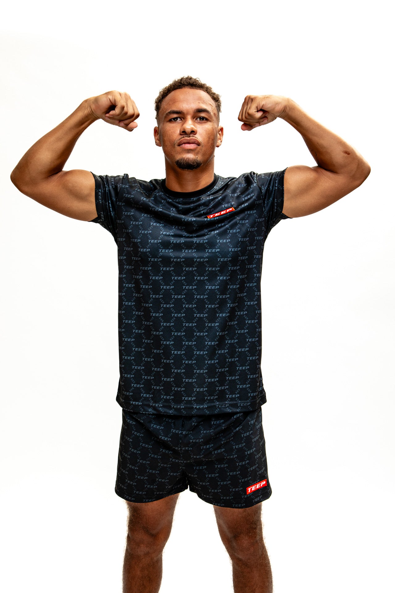 TEEP Signature pattern 'Dry-Fit' Casualwear T-Shirt Black