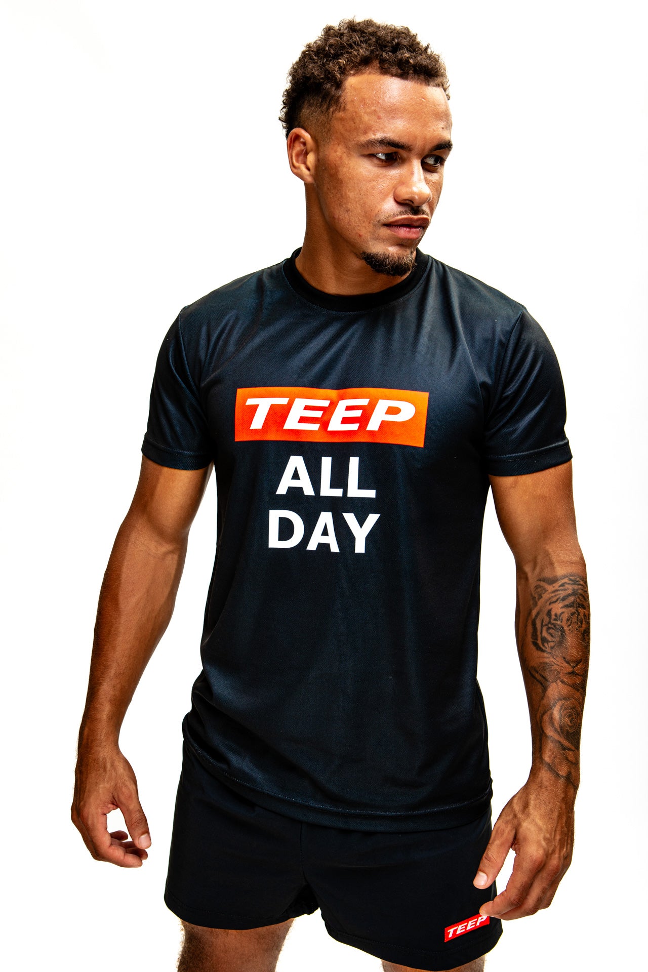 TEEP All Day Active 'Dry Fit' T-Shirt Black
