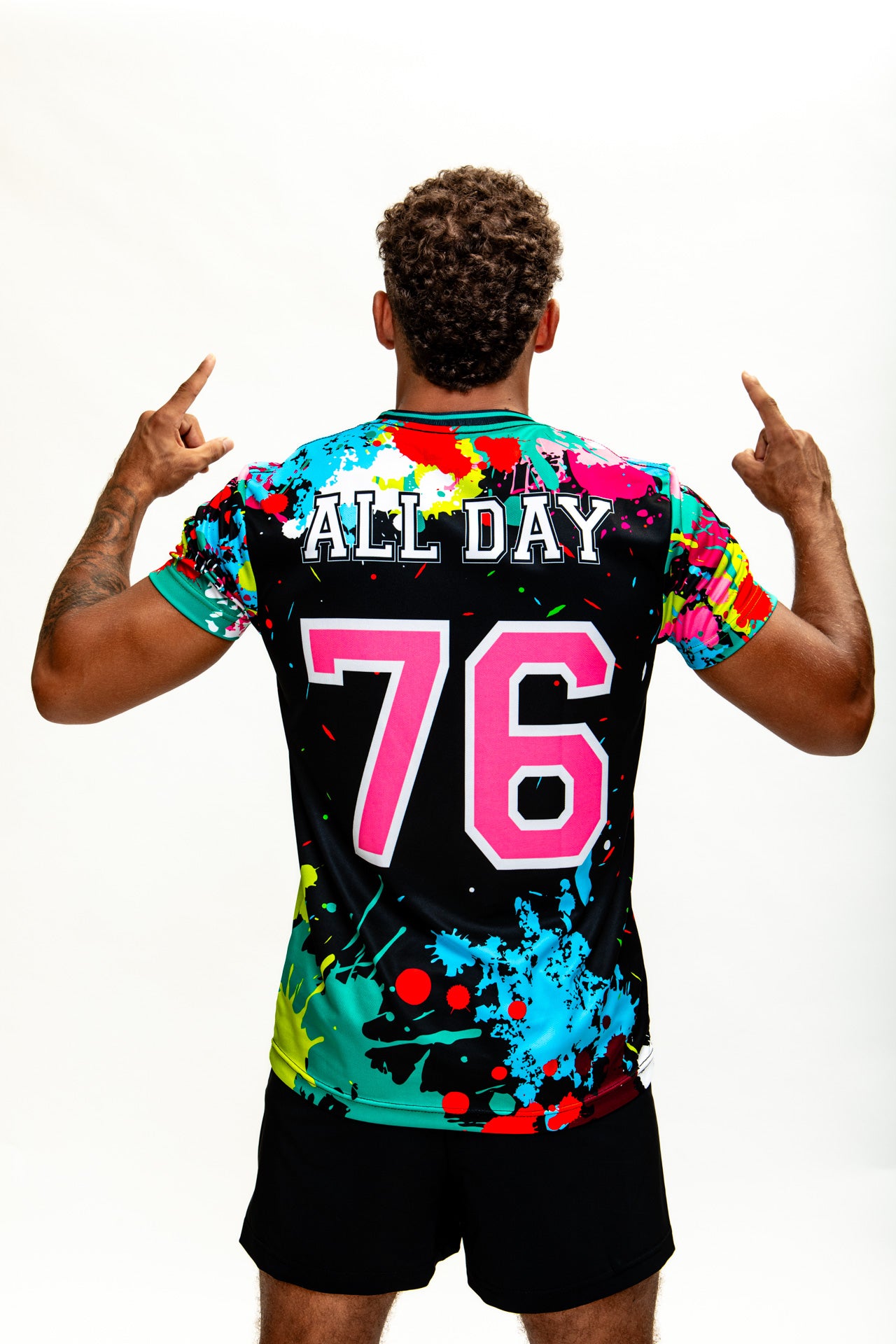 TEEP All Day Splashpaint T-Shirt Black