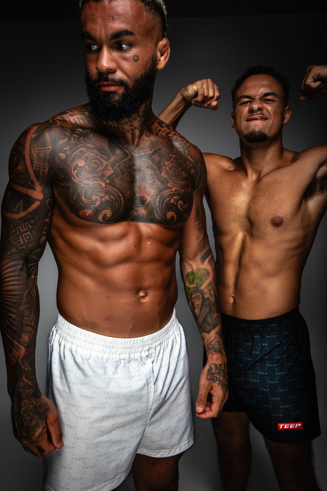 Signature Teep pattern Gym/ Casual shorts White