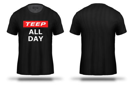 TEEP All Day Active 'Dry Fit' T-Shirt Black