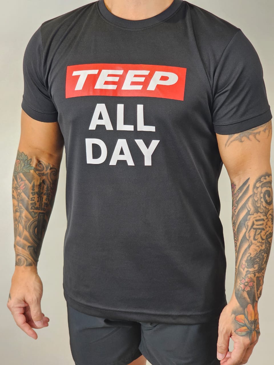 TEEP All Day Active 'Dry Fit' T-Shirt Black