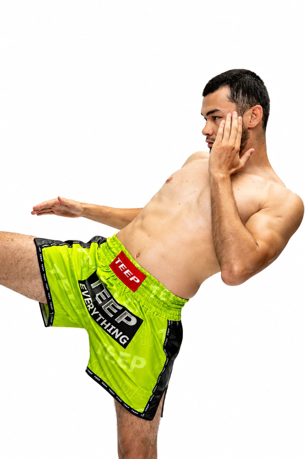 Teep Everything Muay Thai shorts Lime green