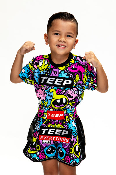 KIDS TEEP cartoon Thaiboxing Shorts