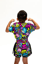 KIDS TEEP cartoon Thaiboxing Shorts