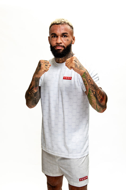 TEEP Signature pattern 'Dry-Fit' Casualwear T-Shirt White