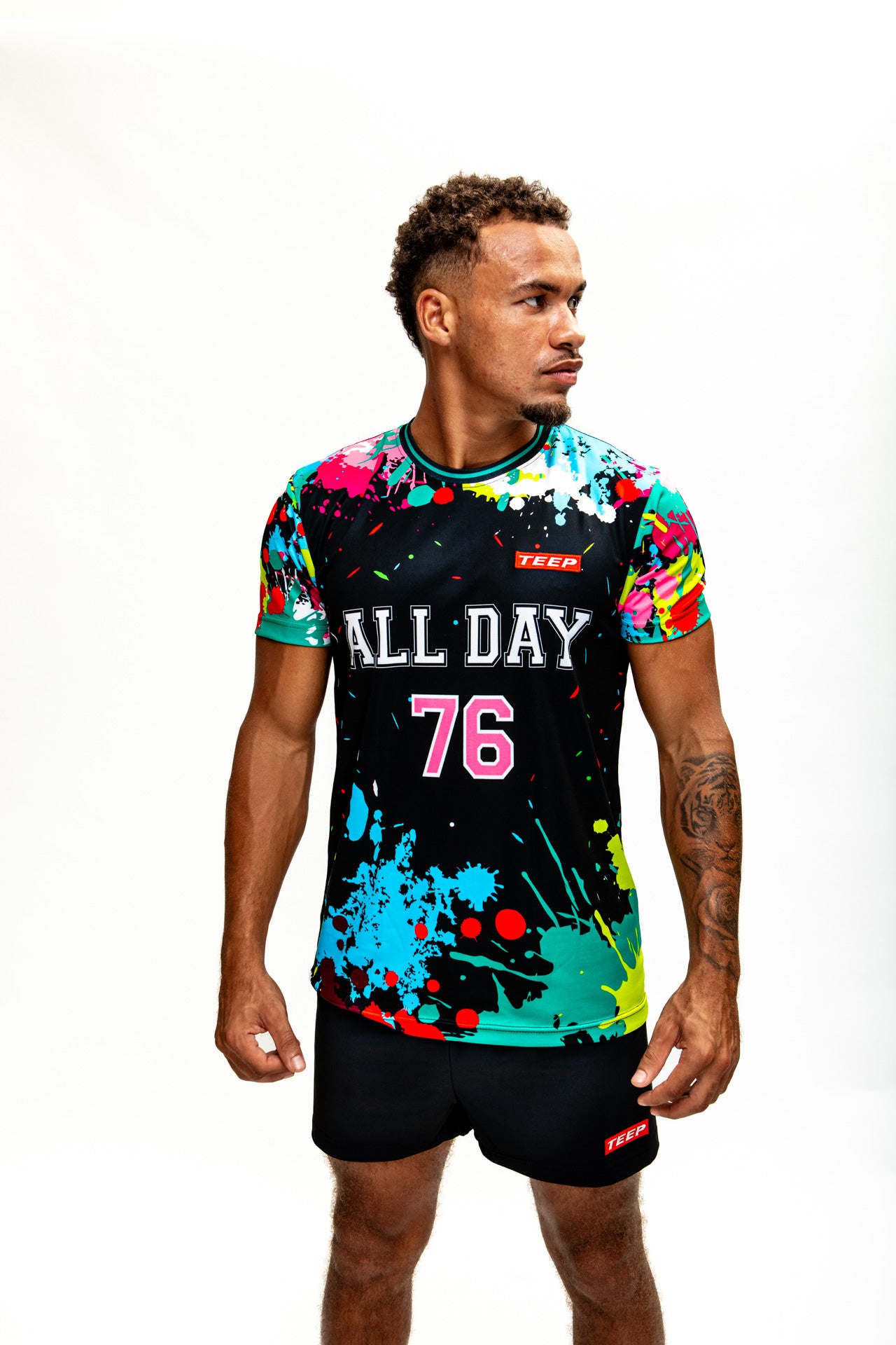 TEEP All Day Splashpaint T-Shirt Black