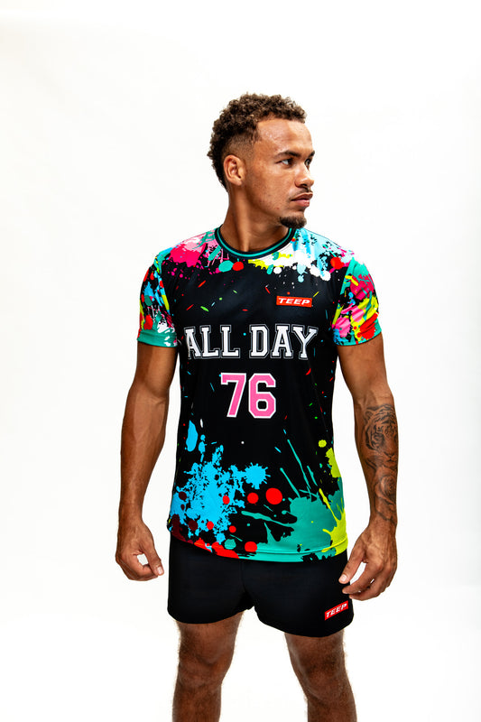 TEEP All Day Splashpaint T-Shirt Black
