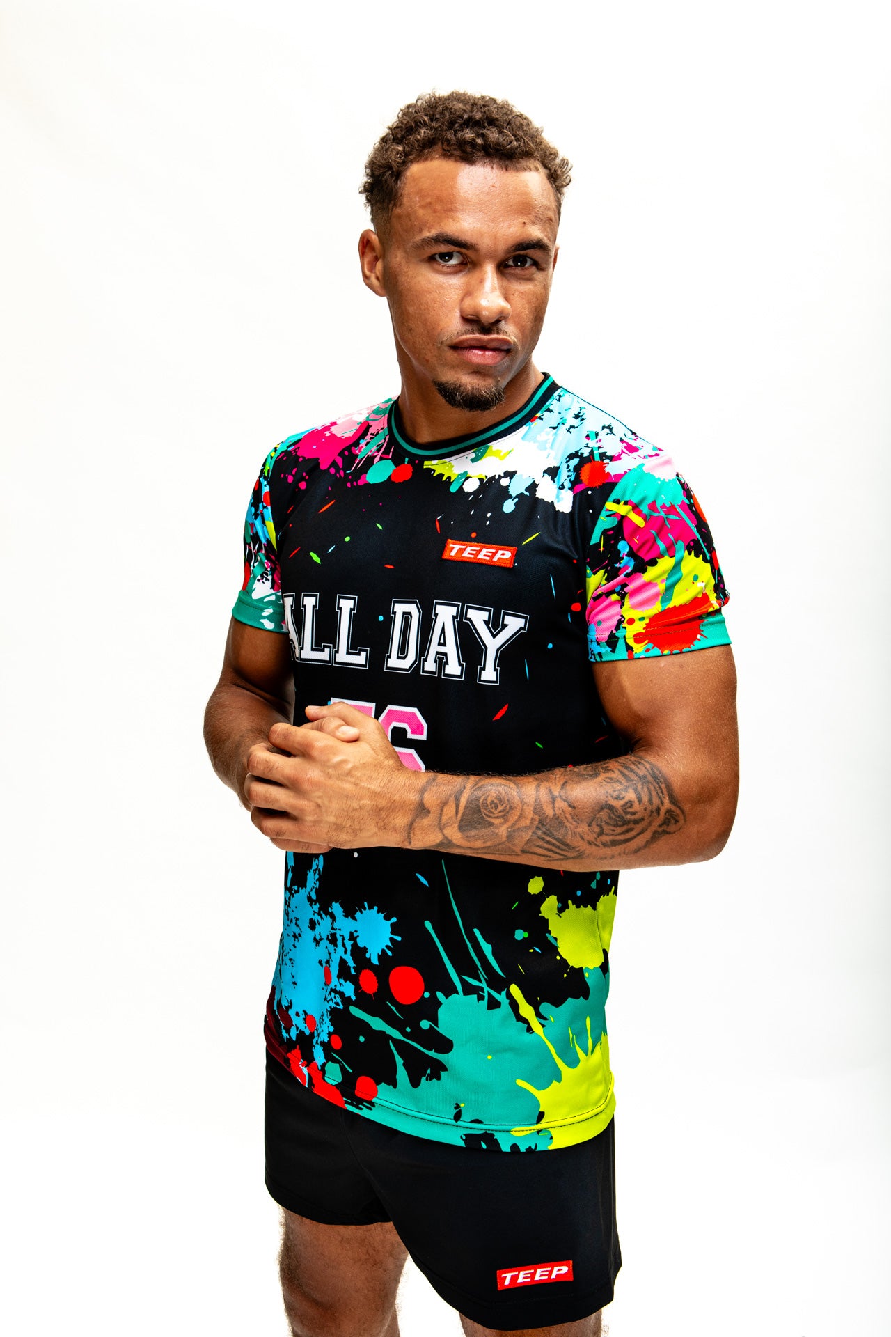 TEEP All Day Splashpaint T-Shirt Black