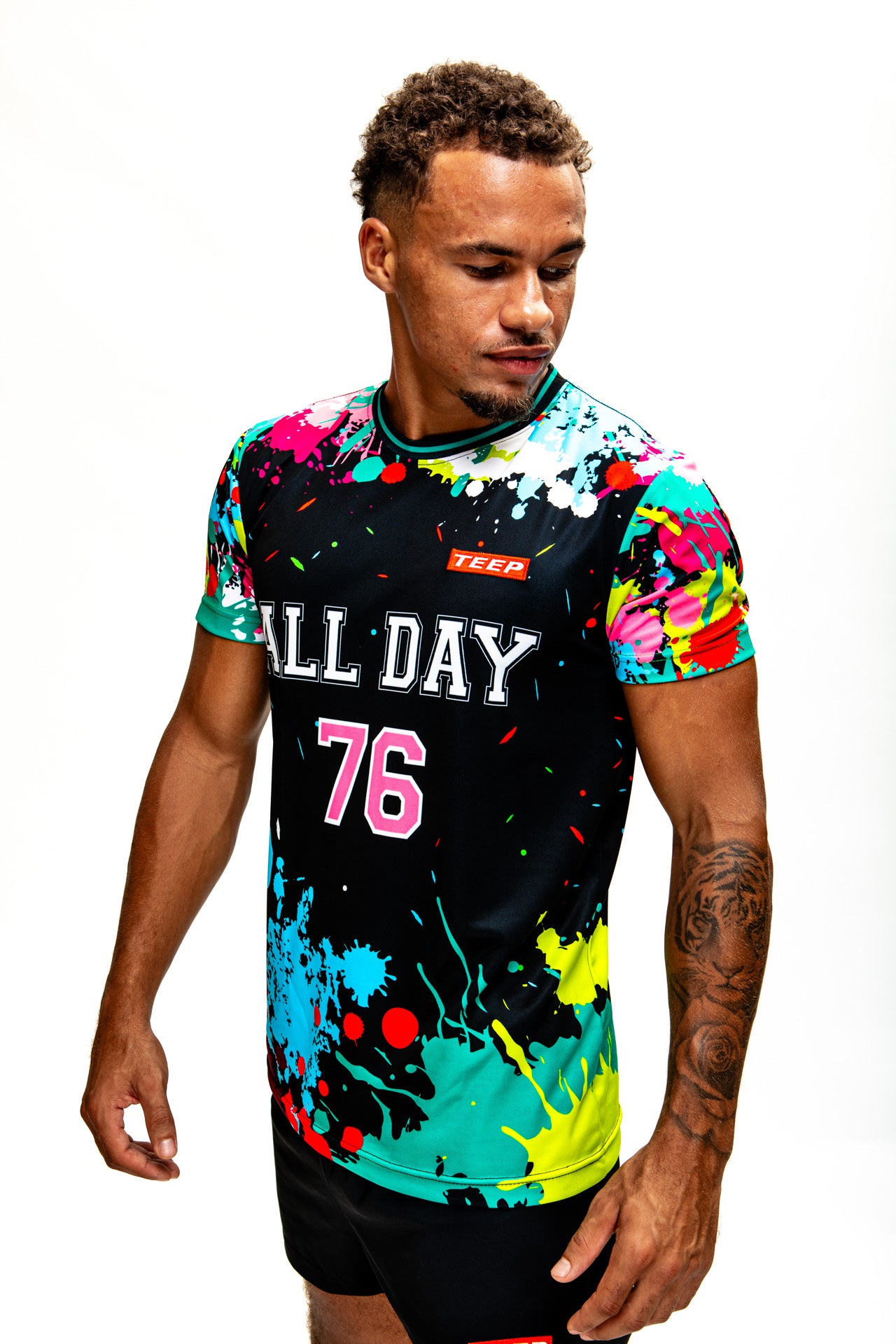 TEEP All Day Splashpaint T-Shirt Black
