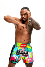 Teep Everything Splash paint Thai boxing shorts