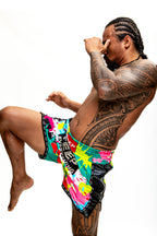Teep Everything Splash paint Thai boxing shorts