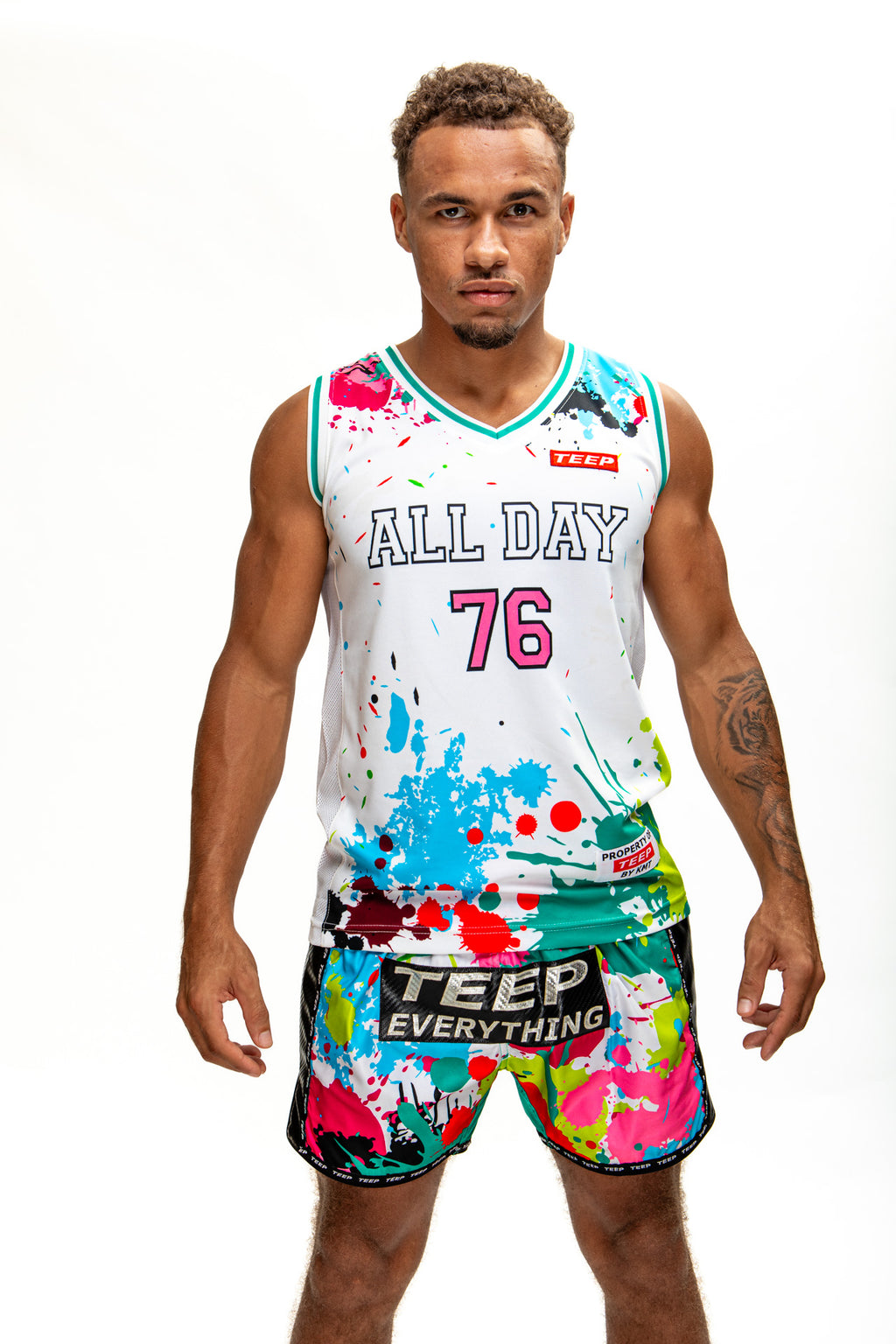 Teep All Day Splash Paint Gym Vest