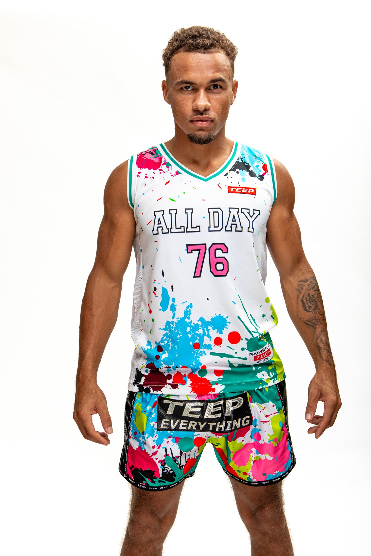 Teep All Day Splash Paint Gym Vest